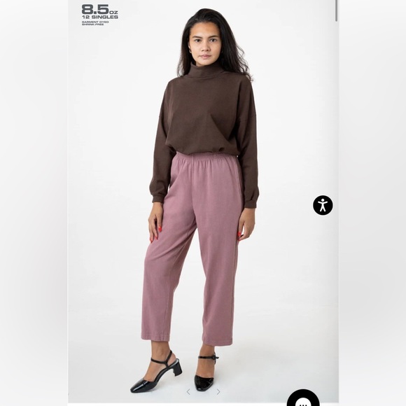 Los Angeles Apparel Heavy Jersey Garment Dye Casual Pants - Picture 3 of 7